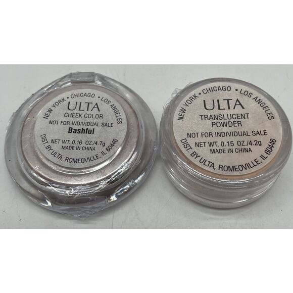 Lot Of 2 Ulta Cheek Color Bashful .16 Oz & Translucent Powder .15 Oz Sealed - Picture 2 of 2